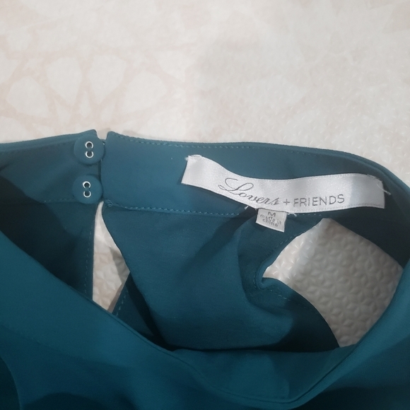 Lovers + Friends Lily High Neck Mini Swing Dress Size Medium - Picture 7 of 11